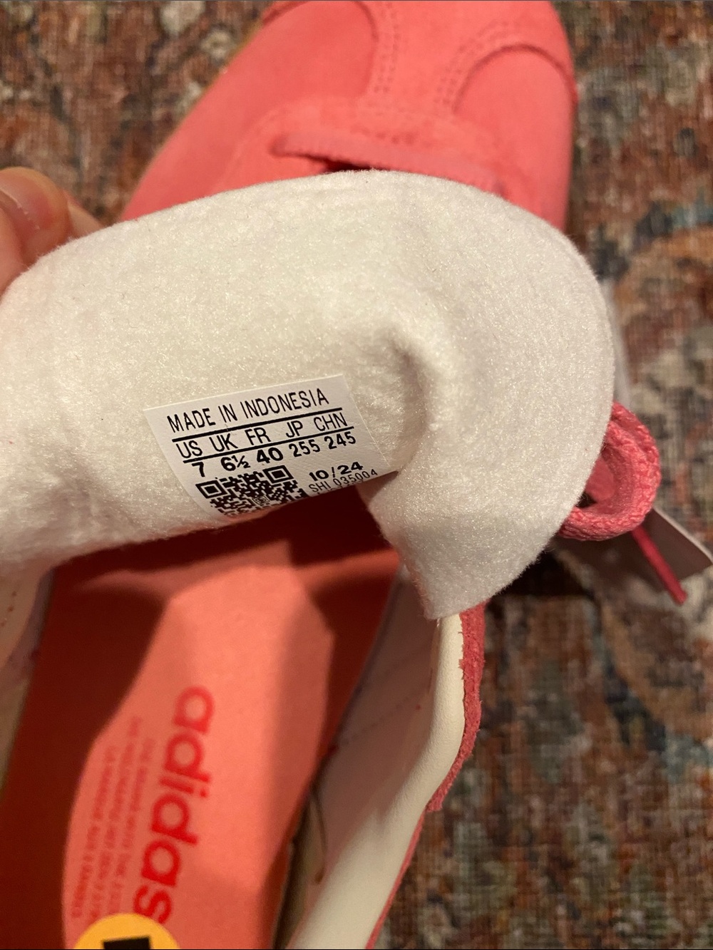 New Adidas Gazelle J Bold Pink & Red Suede Platform Sneakers Women’s 8.5/9 - Picture 6 of 9